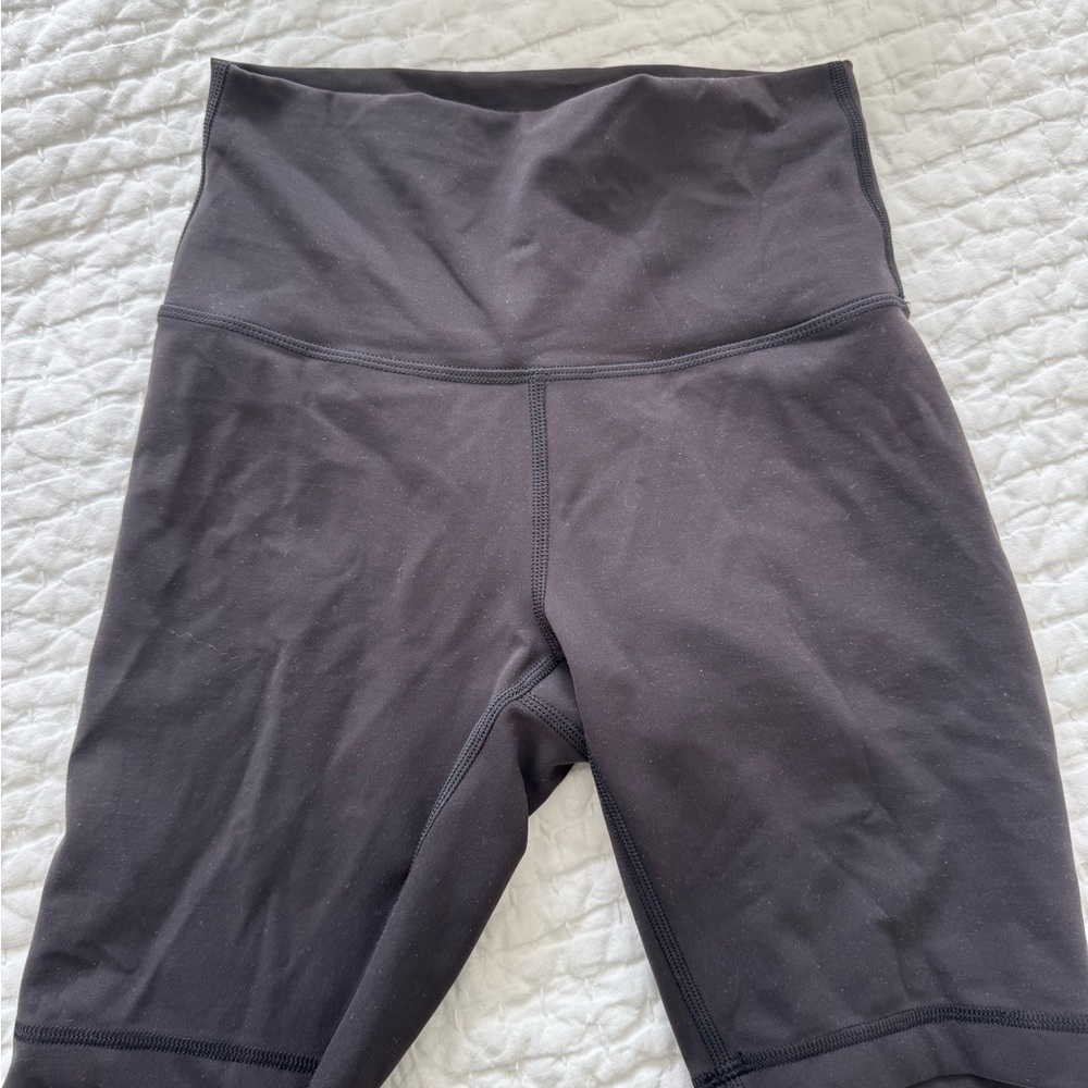 High-Waisted Black biker shorts.